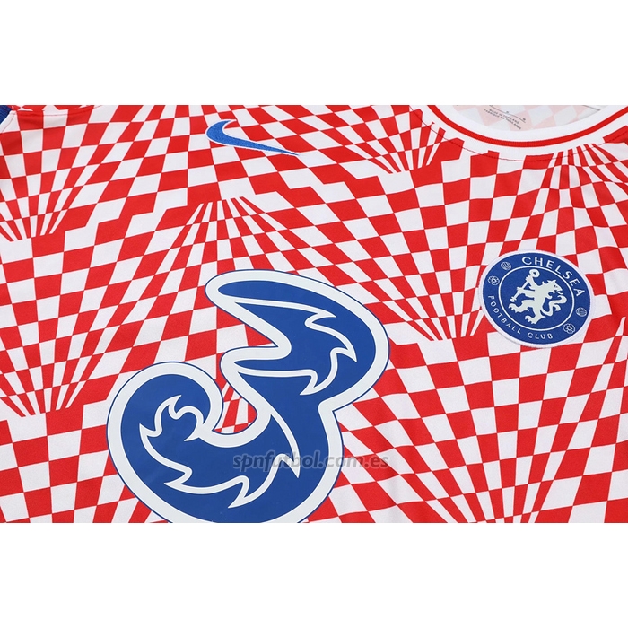 Chandal del Chelsea Manga Corta 2022-2023 Rojo y Blanco - Pantalon Corto